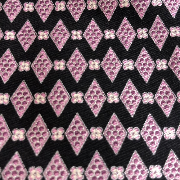 Brioni Tie-Purple & Black - Picture 2 of 7